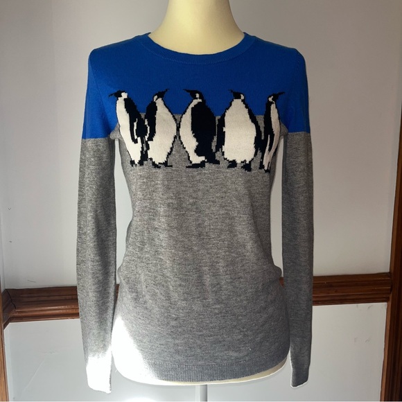 Talbots Penguins Lambswool Blend Sweater 🐧 - Picture 1 of 10